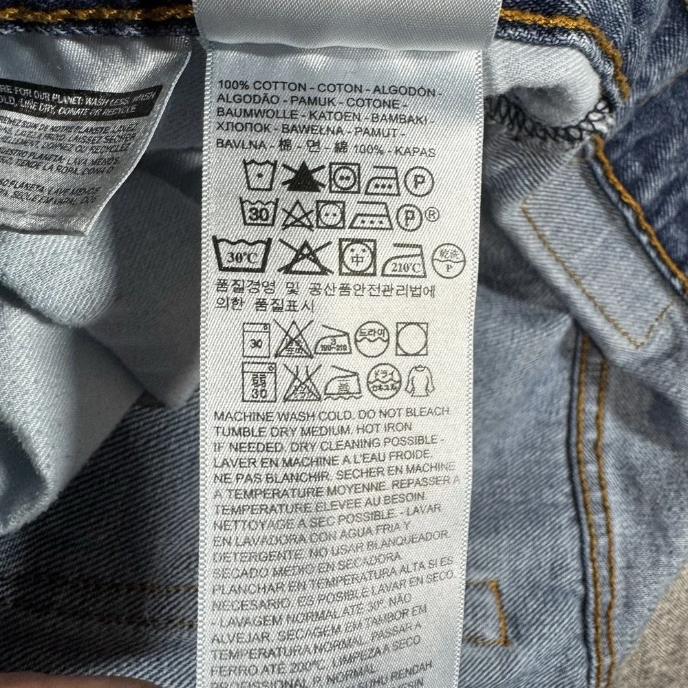 Levis 550 Jeans Mens 46x29 Blue Relaxed Fit Logo Casual Mexico